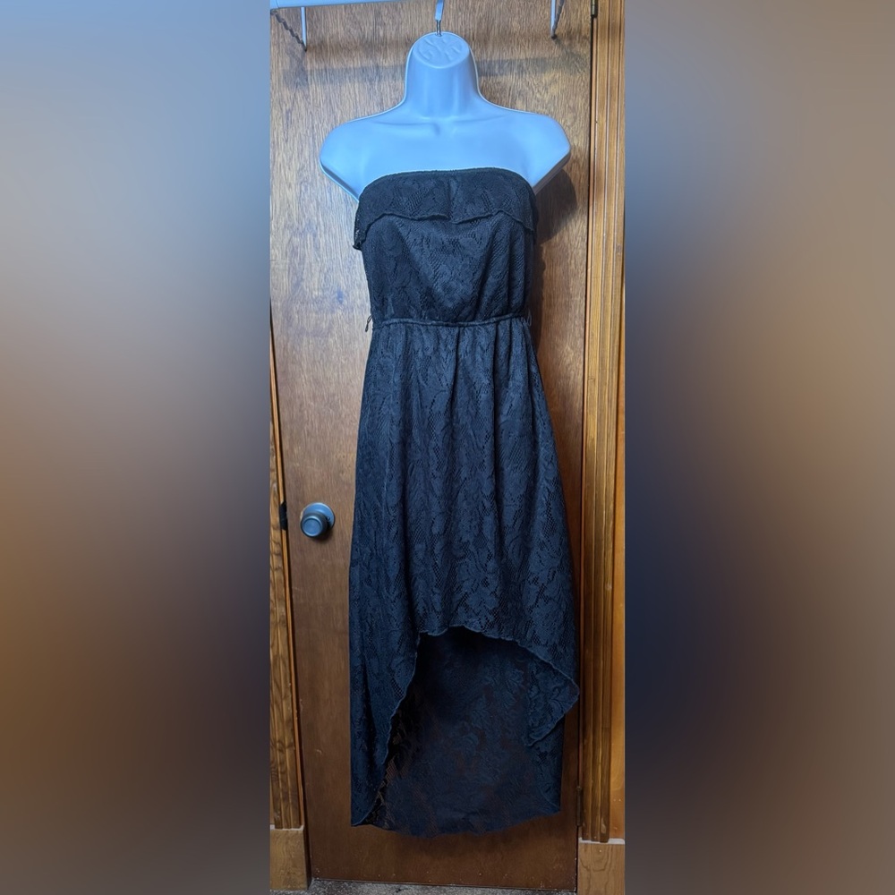 Trixxi Black Strapless Lace Dress -‎ M